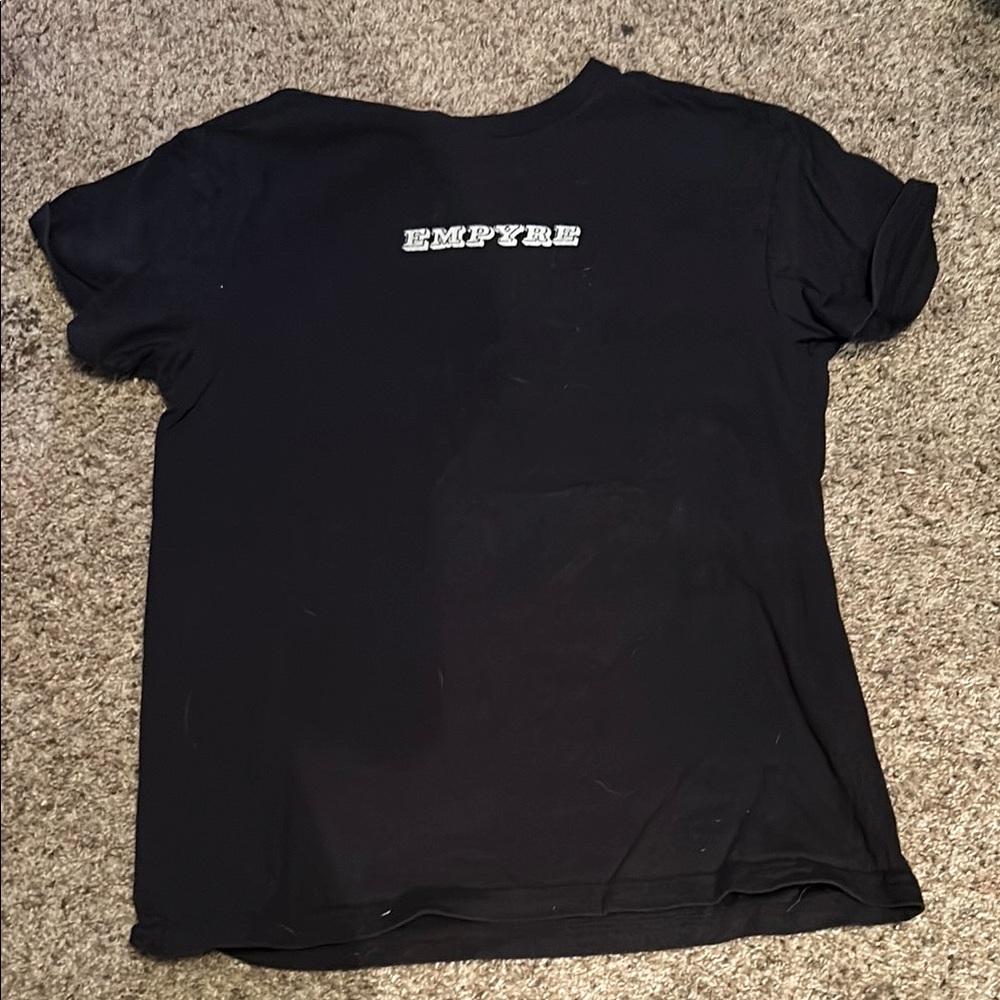 Empyre Black Tee with White Logo
